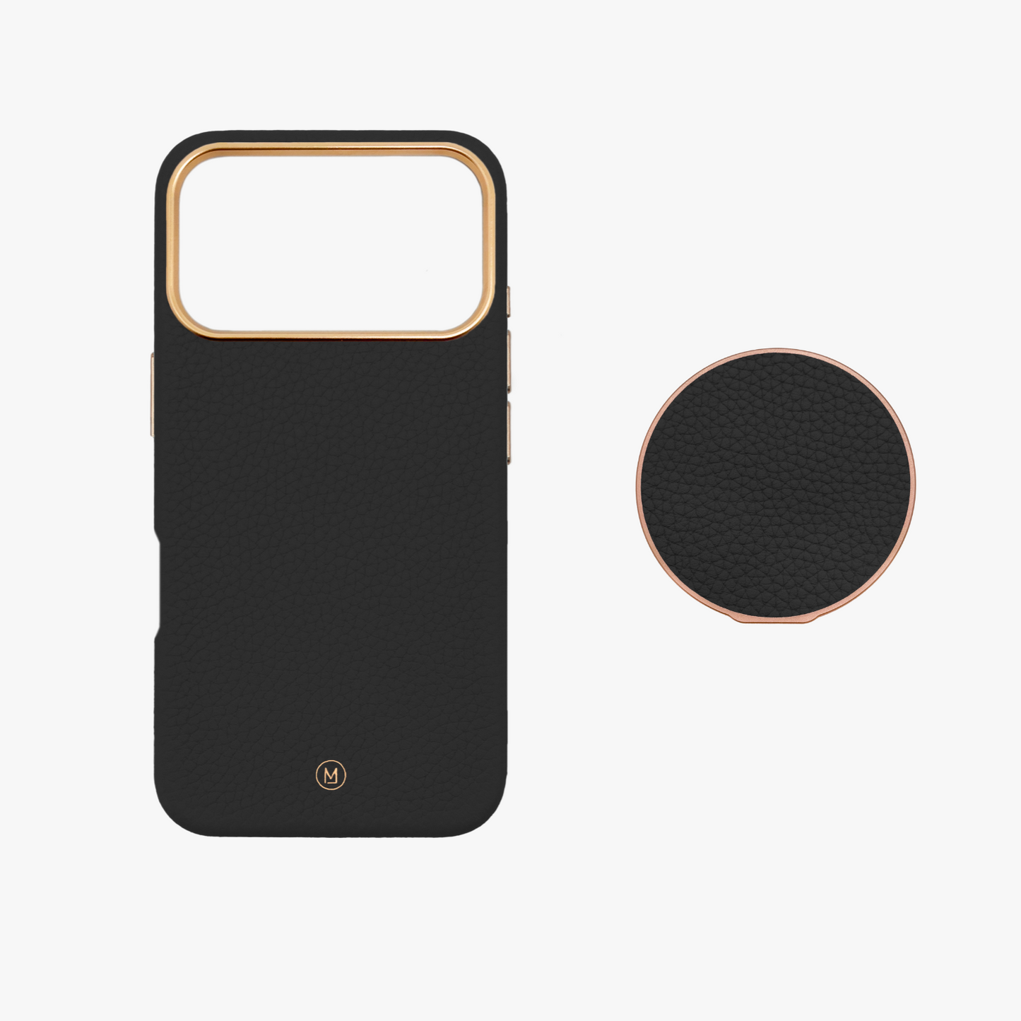 iPhone 17 Pro MagSafe Leather Case with Grippit Grip Stand