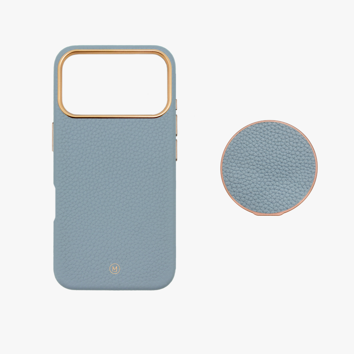 iPhone 17 Pro MagSafe Leather Case with Grippit Grip Stand