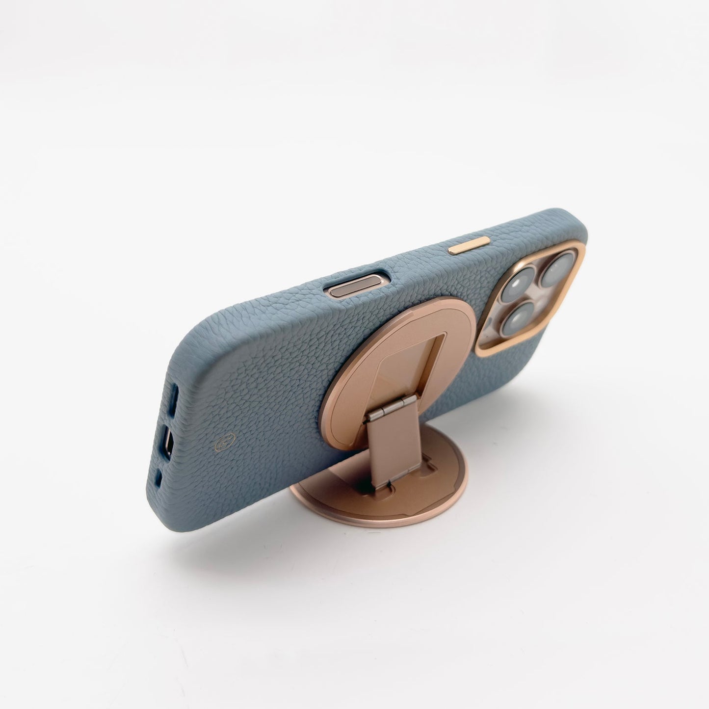 iPhone 17 Pro MagSafe Leather Case with Grippit Grip Stand