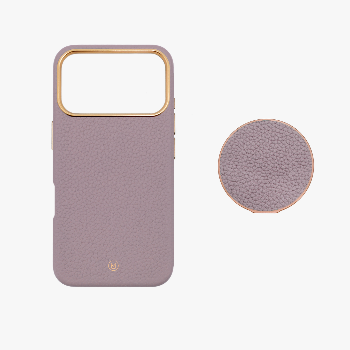 iPhone 17 Pro MagSafe Leather Case with Grippit Grip Stand