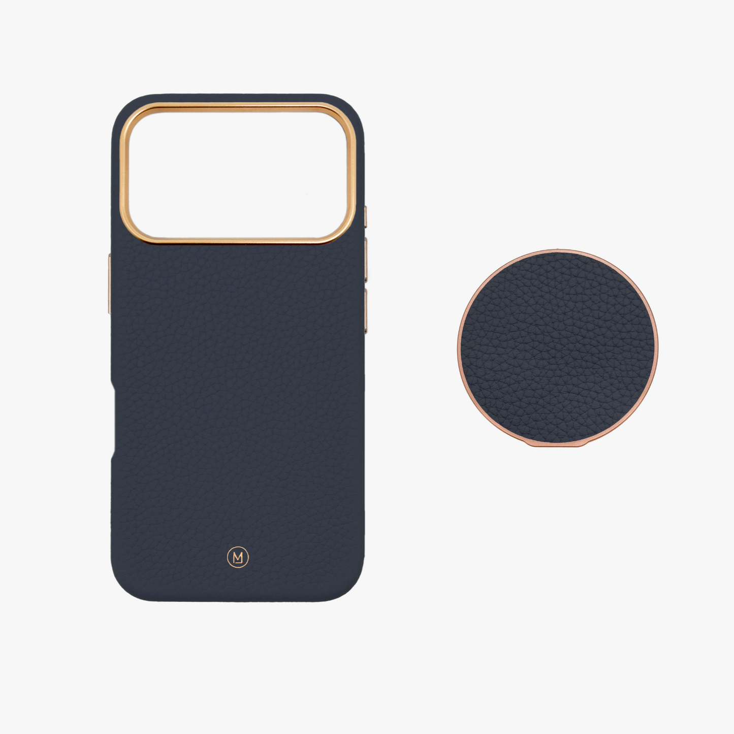 iPhone 17 Pro MagSafe Leather Case with Grippit Grip Stand