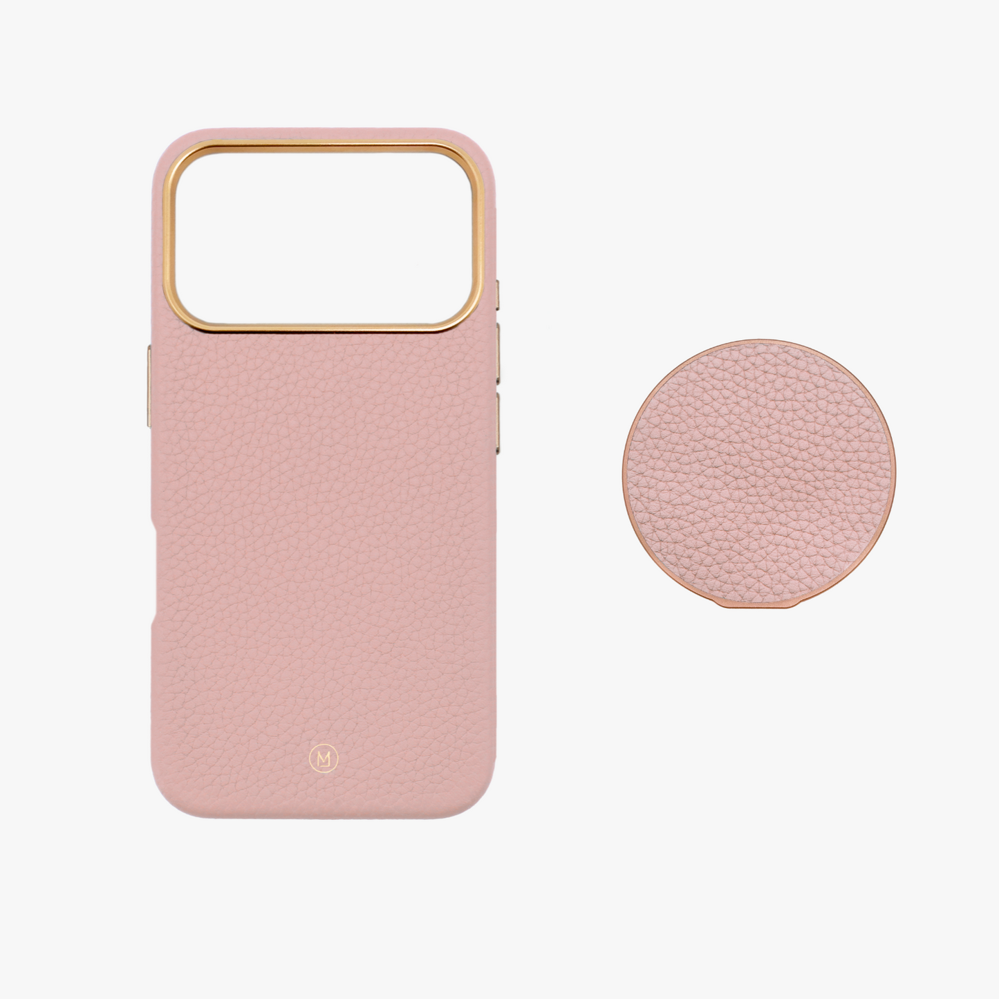 iPhone 17 Pro MagSafe Leather Case with Grippit Grip Stand