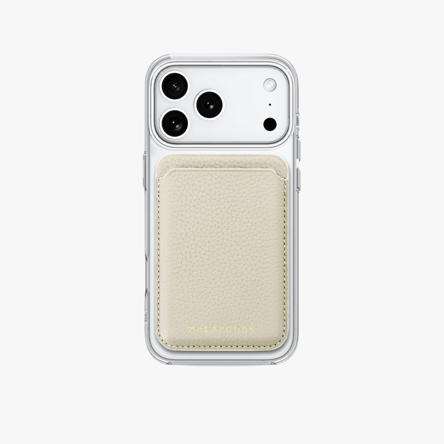 iPhone 17 Pro HD Clear Case with Leather MagSafe Wallet Set