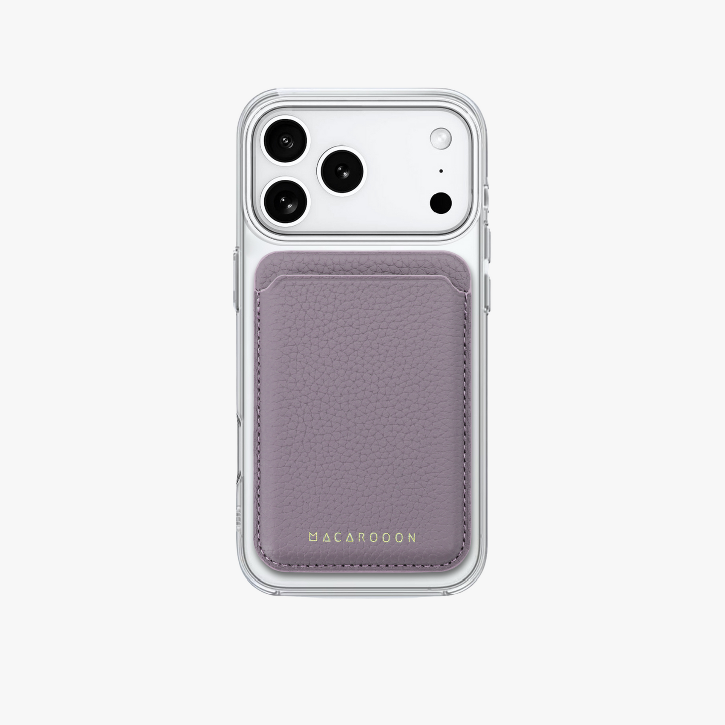 iPhone 17 Pro HD Clear Case with Leather MagSafe Wallet Set