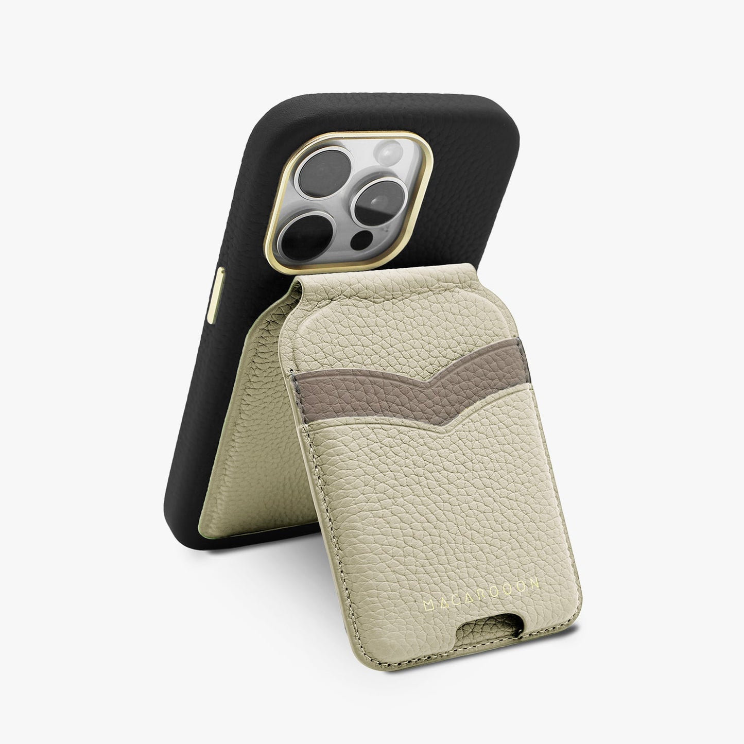 iPhone 17 Pro Leather MagSafe Case + Leather MagSafe Wallet Stand with Mirror