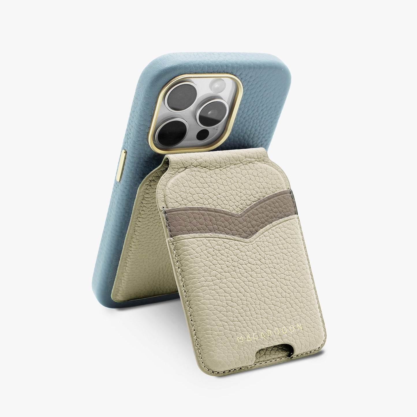 iPhone 17 Pro Leather MagSafe Case + Leather MagSafe Wallet Stand with Mirror