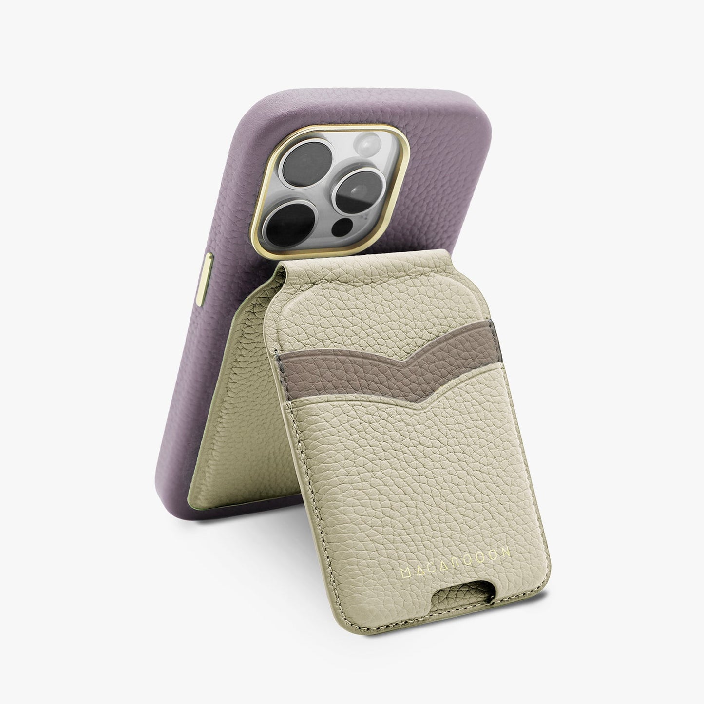 iPhone 17 Pro Leather MagSafe Case + Leather MagSafe Wallet Stand with Mirror