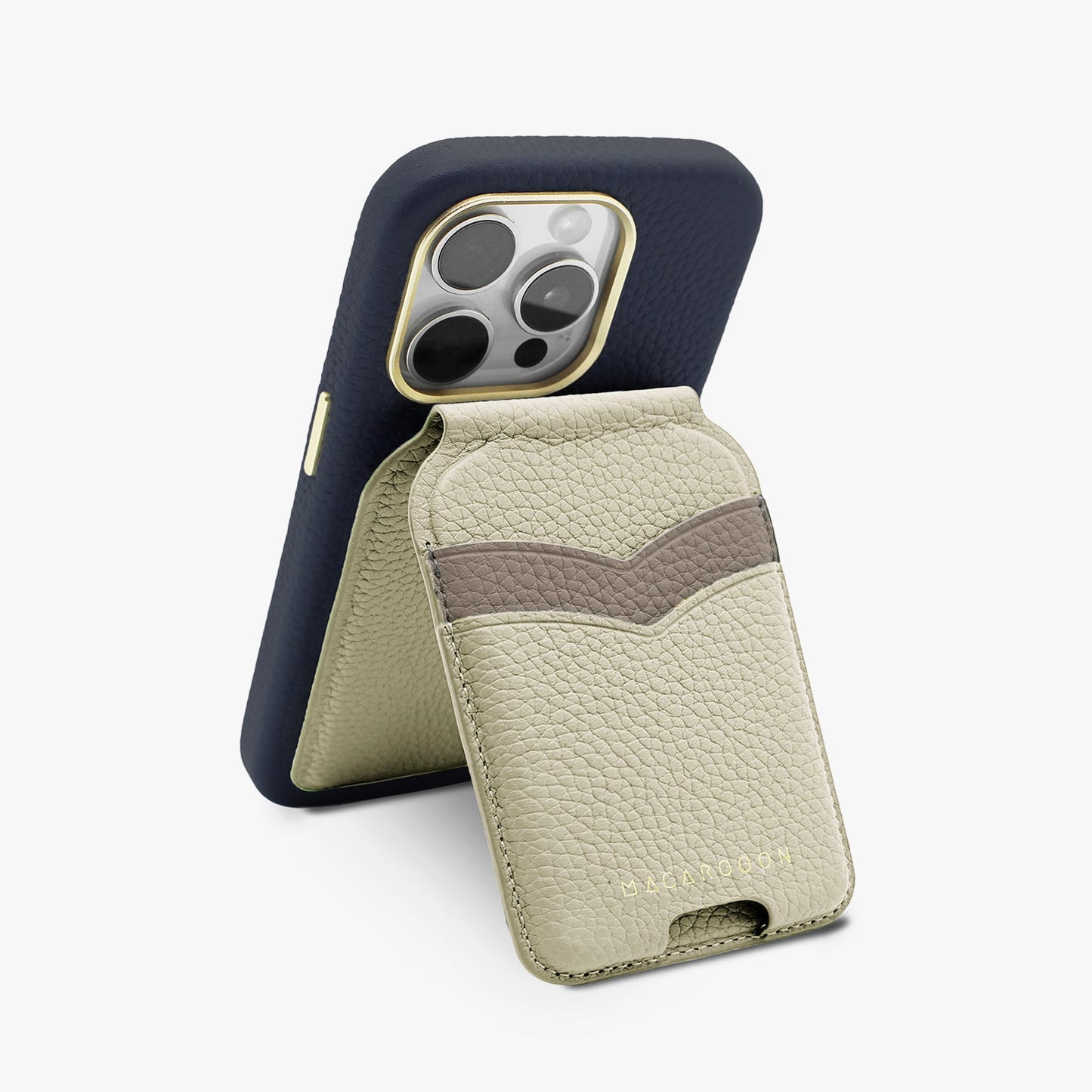 iPhone 17 Pro Leather MagSafe Case + Leather MagSafe Wallet Stand with Mirror