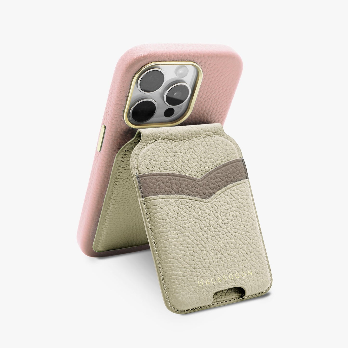 iPhone 17 Pro Leather MagSafe Case + Leather MagSafe Wallet Stand with Mirror