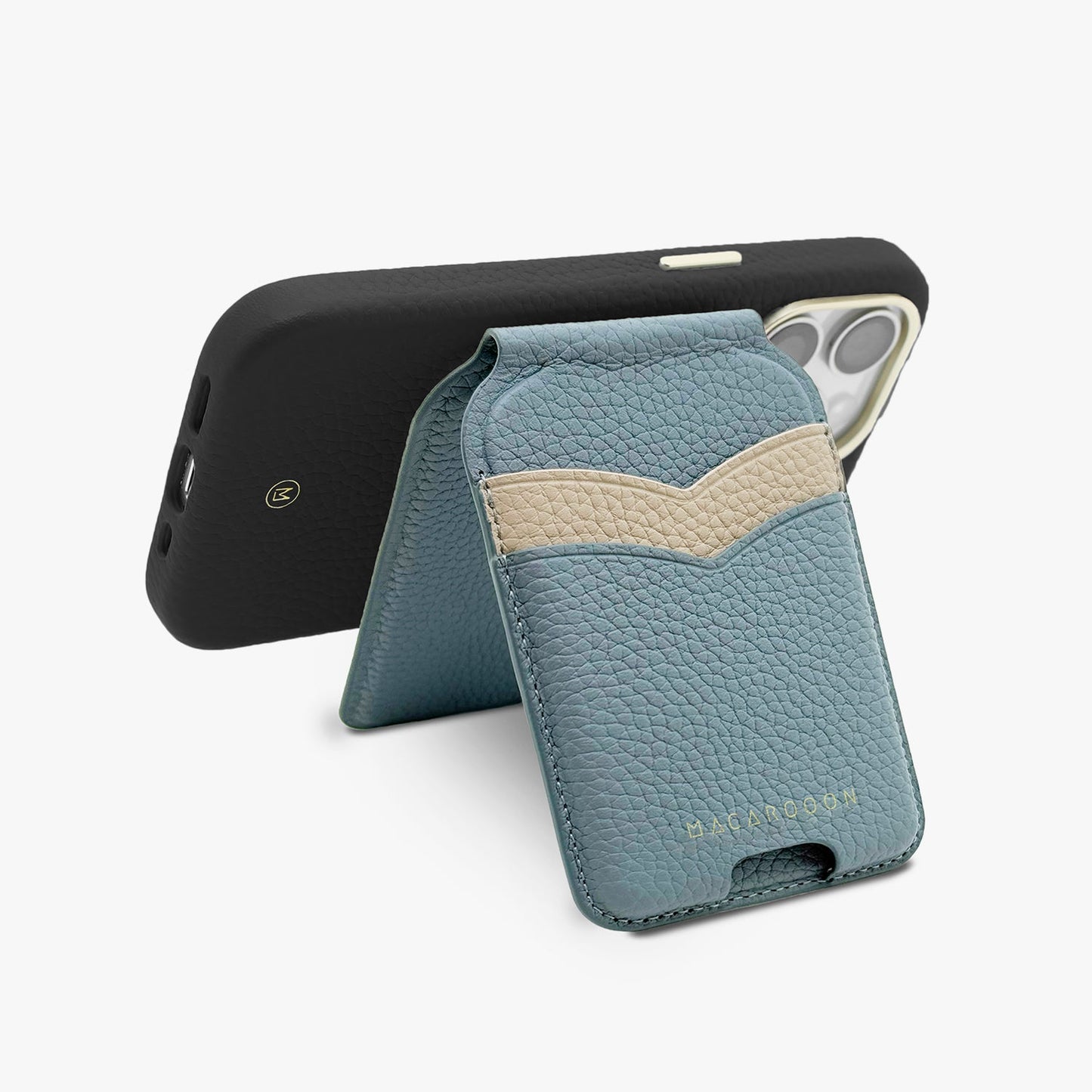 iPhone 17 Pro Leather MagSafe Case + Leather MagSafe Wallet Stand with Mirror