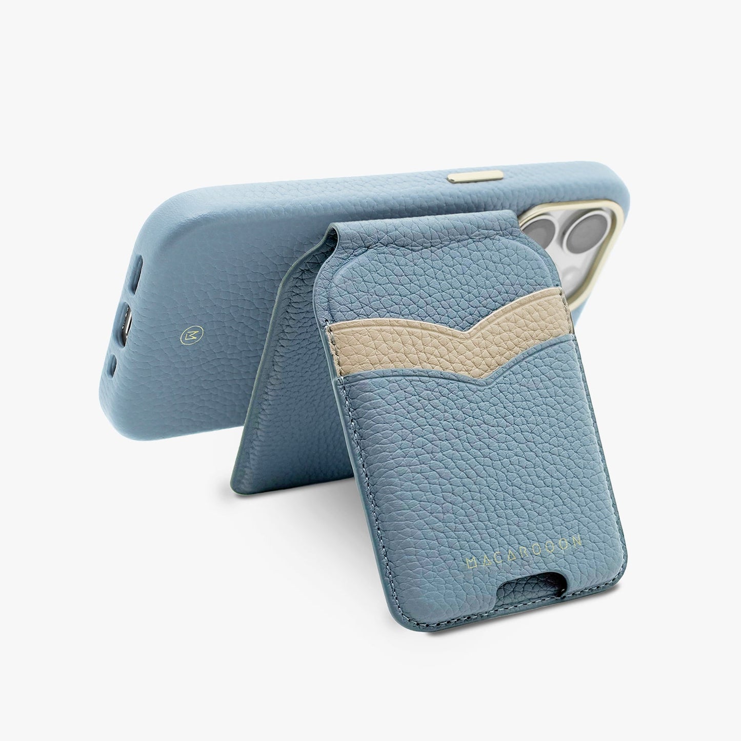 iPhone 17 Pro Leather MagSafe Case + Leather MagSafe Wallet Stand with Mirror