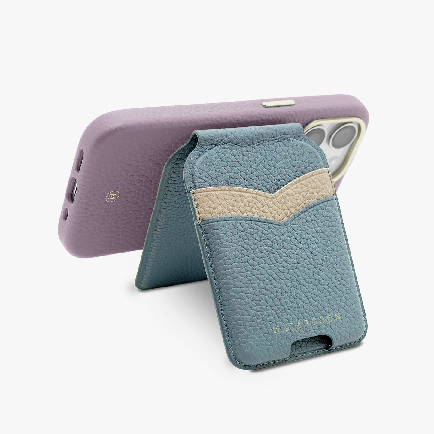 iPhone 17 Pro Leather MagSafe Case + Leather MagSafe Wallet Stand with Mirror