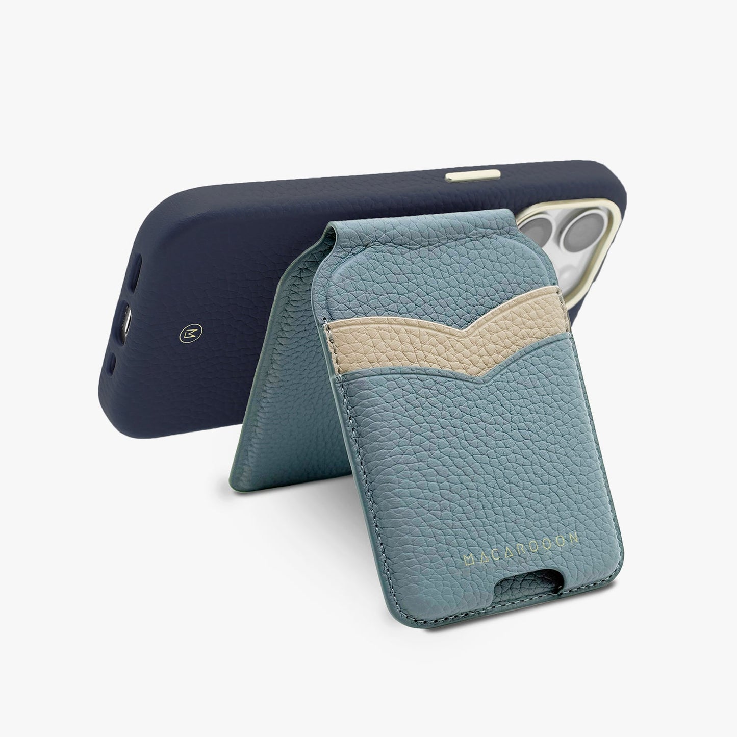 iPhone 17 Pro Leather MagSafe Case + Leather MagSafe Wallet Stand with Mirror