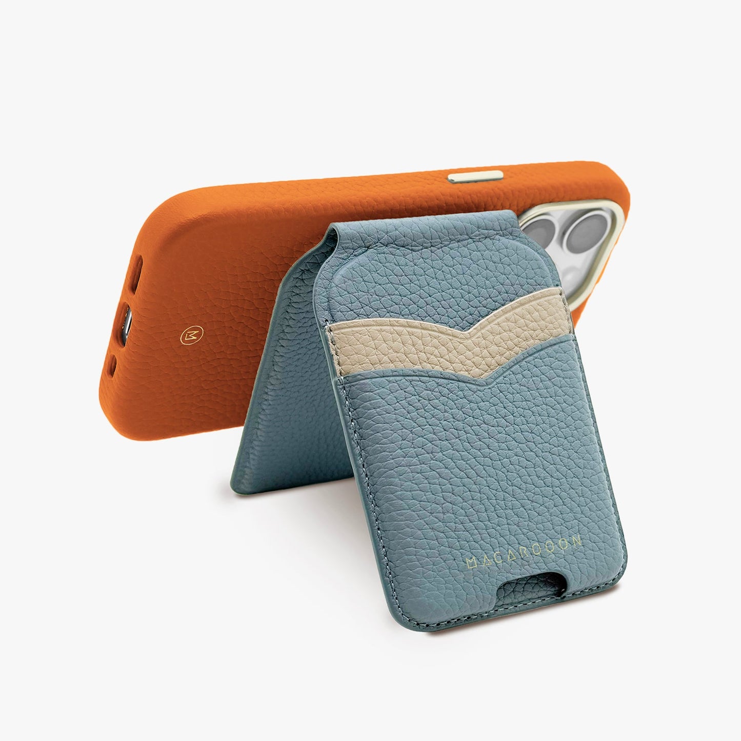 iPhone 17 Pro Leather MagSafe Case + Leather MagSafe Wallet Stand with Mirror