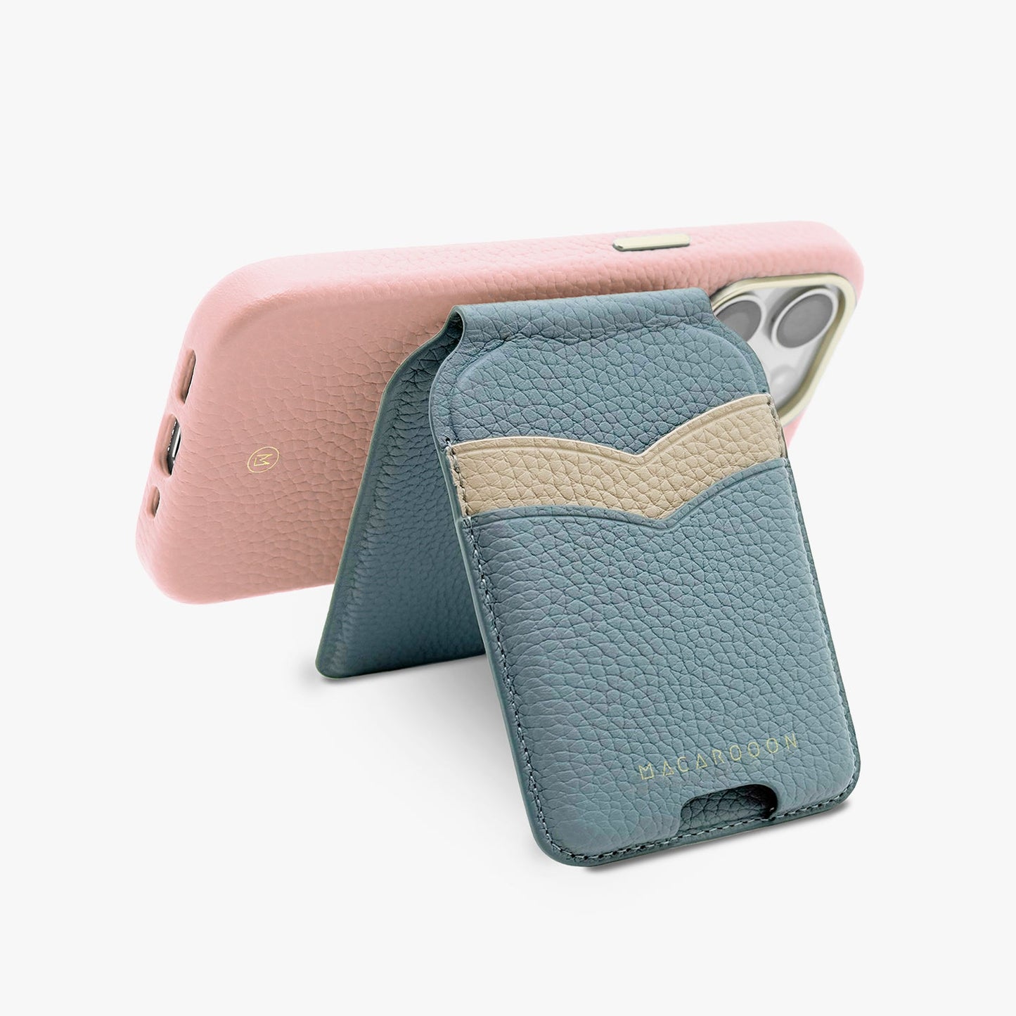 iPhone 17 Pro Leather MagSafe Case + Leather MagSafe Wallet Stand with Mirror