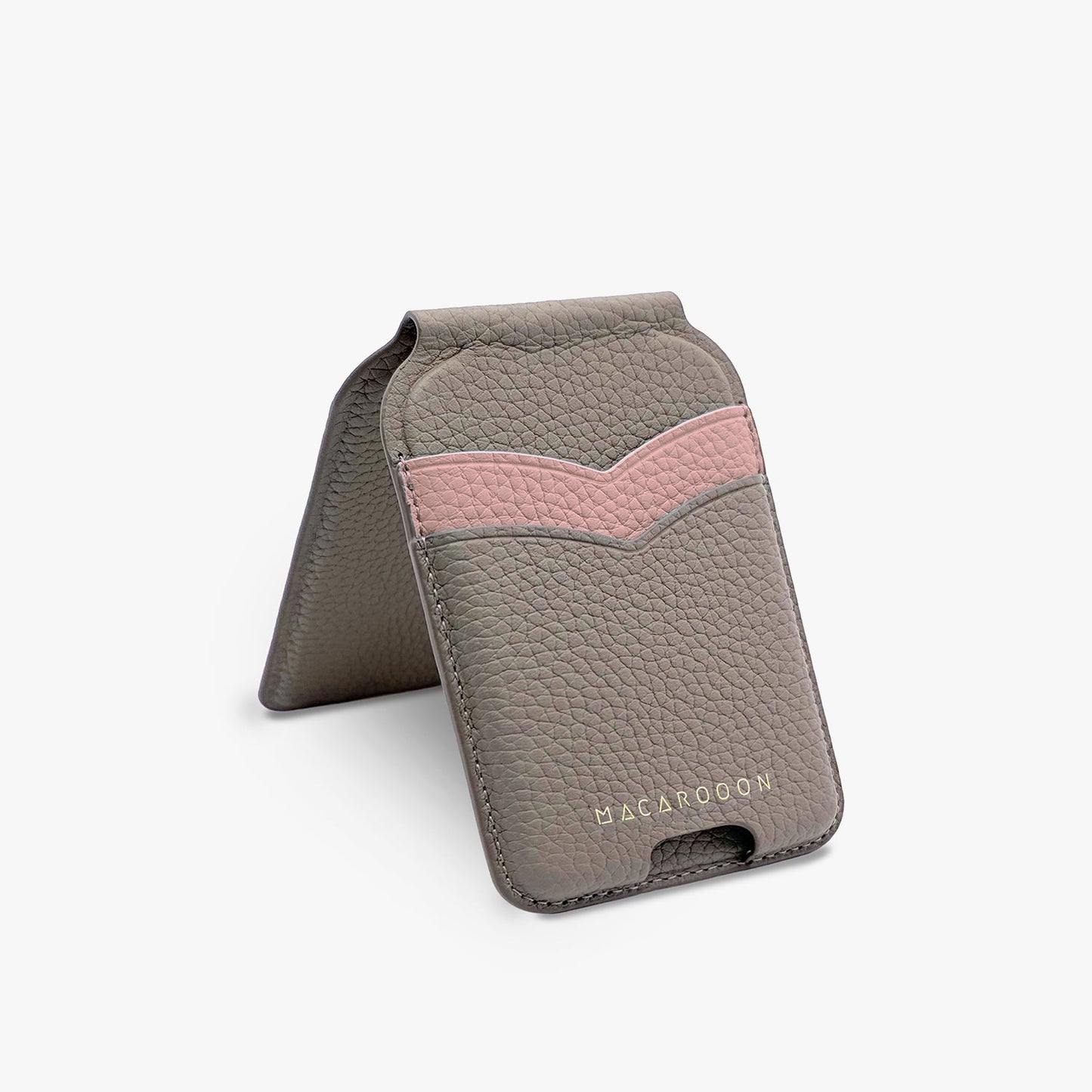 iPhone 17 Pro HD Clear Case + Leather MagSafe Wallet Stand with Mirror