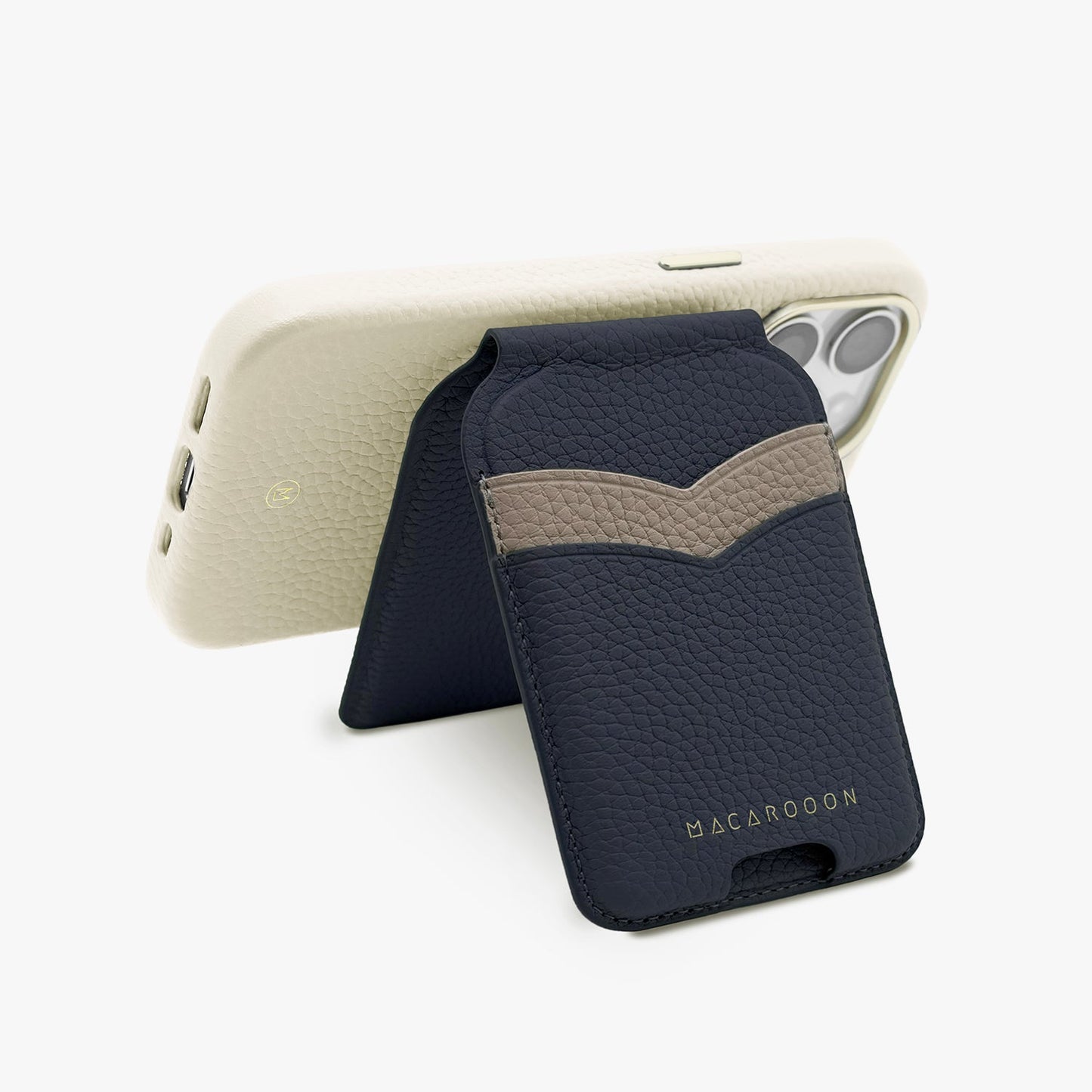 iPhone 17 Pro Leather MagSafe Case + Leather MagSafe Wallet Stand with Mirror