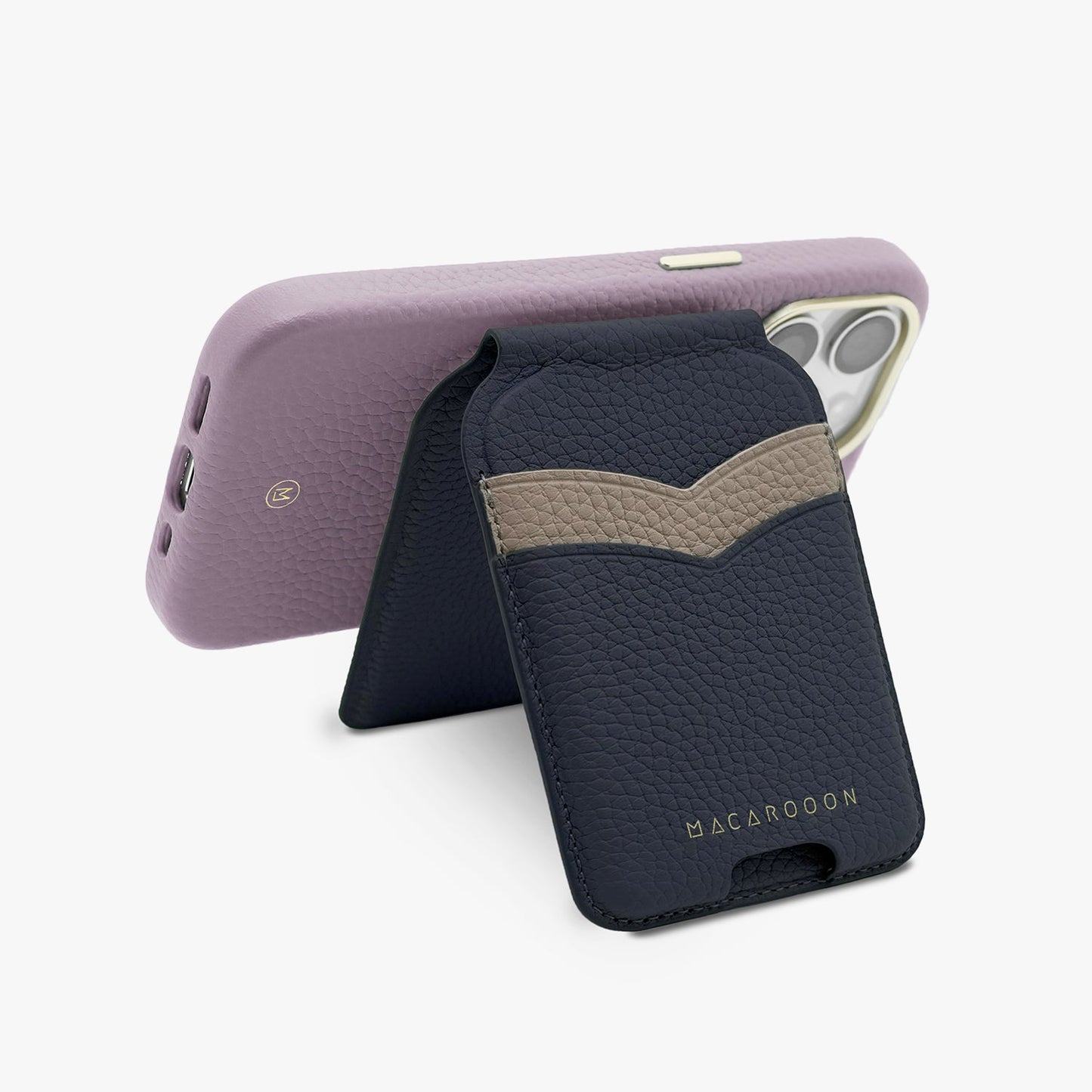 iPhone 17 Pro Leather MagSafe Case + Leather MagSafe Wallet Stand with Mirror