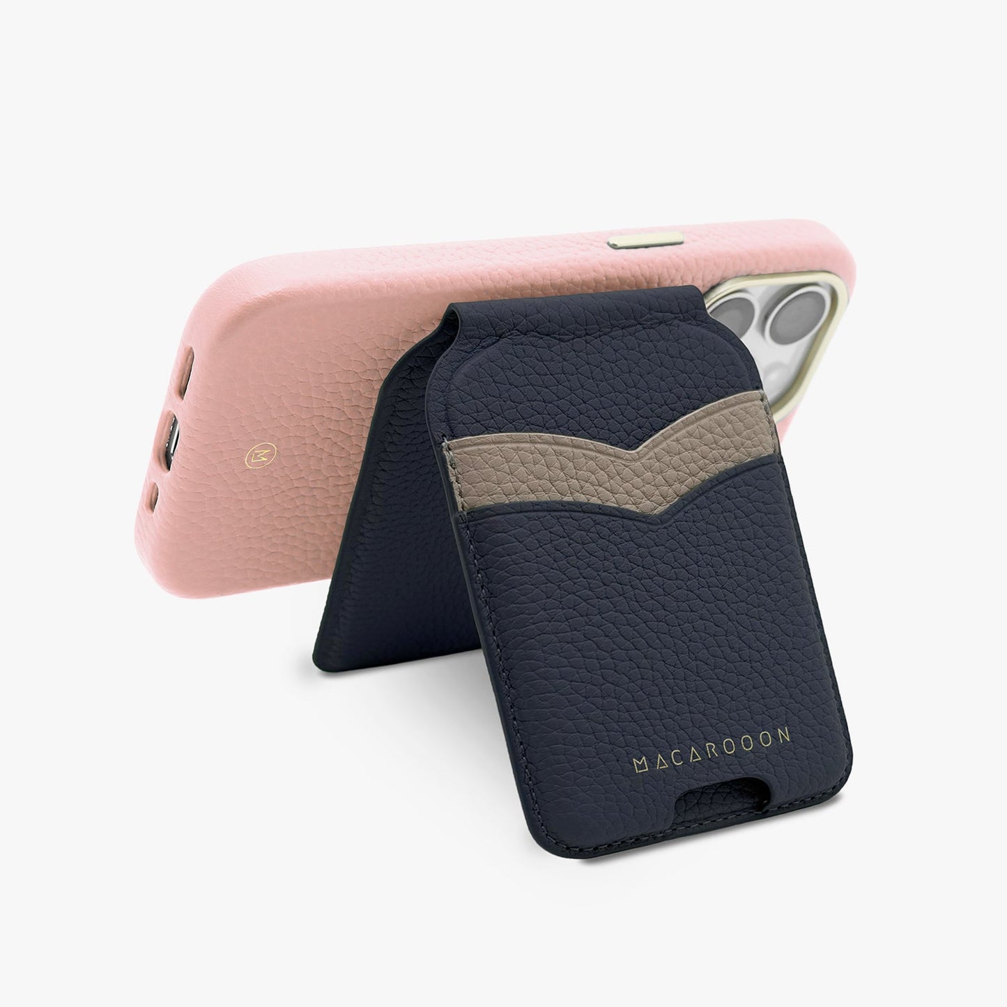 iPhone 17 Pro Leather MagSafe Case + Leather MagSafe Wallet Stand with Mirror