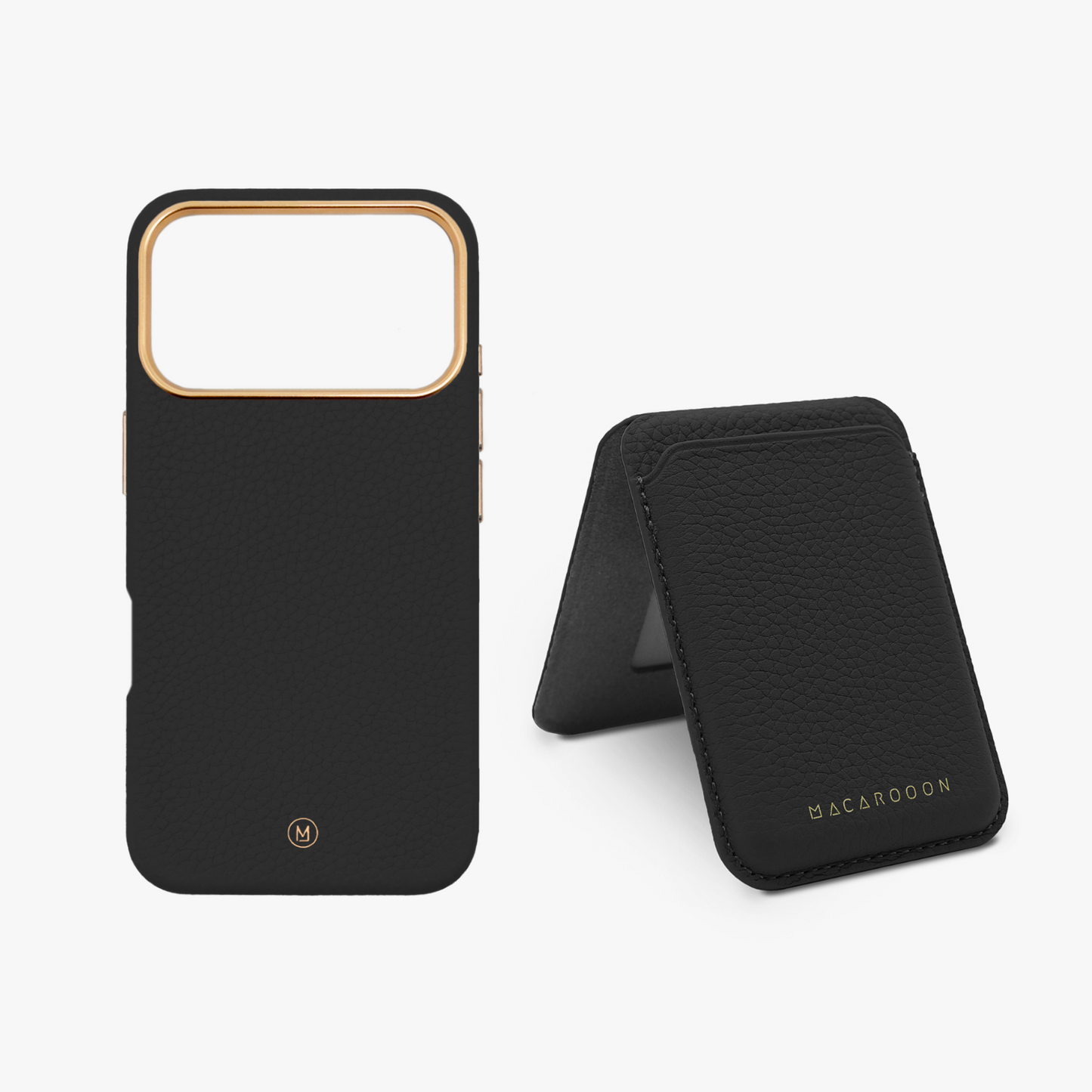 iPhone 17 Pro Leather MagSafe Case + Leather MagSafe Wallet with Stand