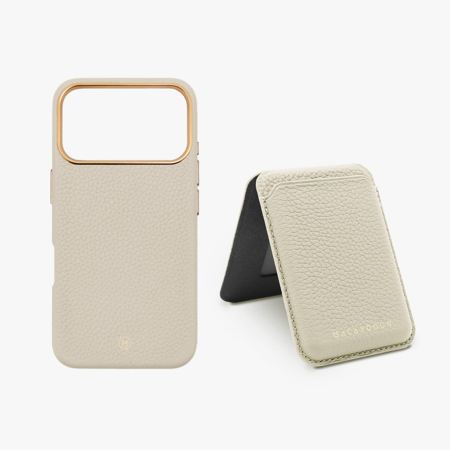 iPhone 17 Pro Leather MagSafe Case + Leather MagSafe Wallet with Stand