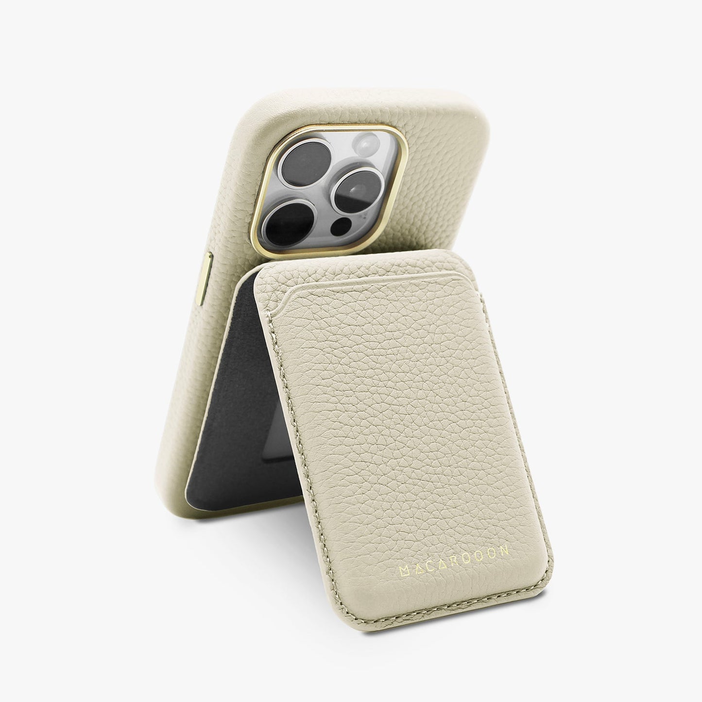 iPhone 17 Pro Leather MagSafe Case + Leather MagSafe Wallet with Stand