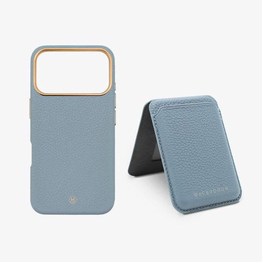 iPhone 17 Pro Leather MagSafe Case + Leather MagSafe Wallet with Stand