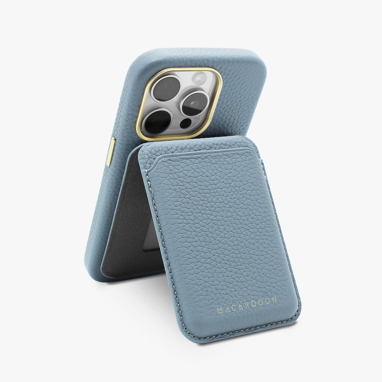 iPhone 17 Pro Leather MagSafe Case + Leather MagSafe Wallet with Stand