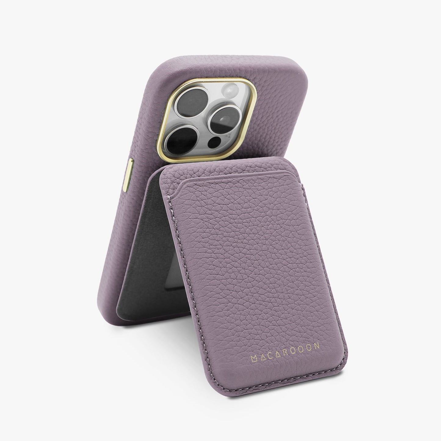 iPhone 17 Pro Leather MagSafe Case + Leather MagSafe Wallet with Stand