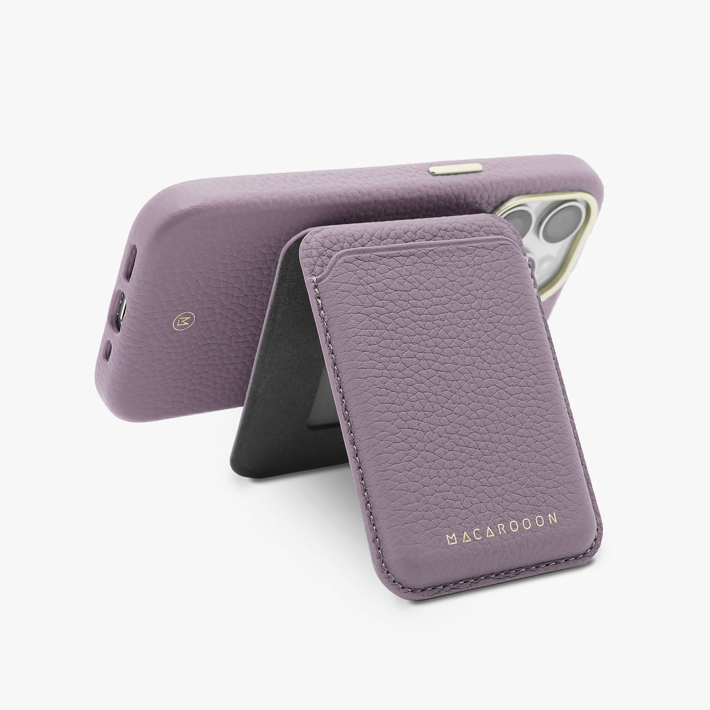 iPhone 17 Pro Leather MagSafe Case + Leather MagSafe Wallet with Stand