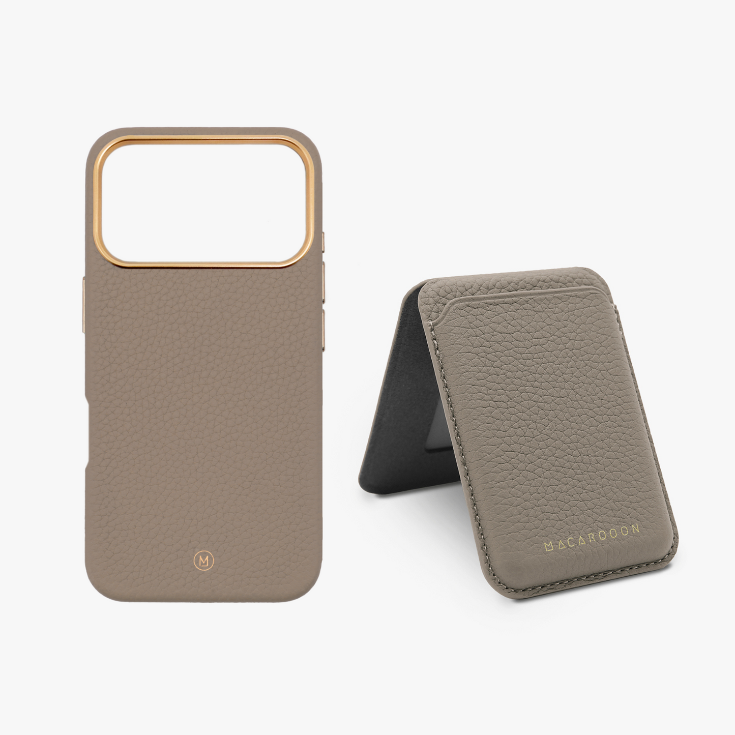 iPhone 17 Pro Leather MagSafe Case + Leather MagSafe Wallet with Stand