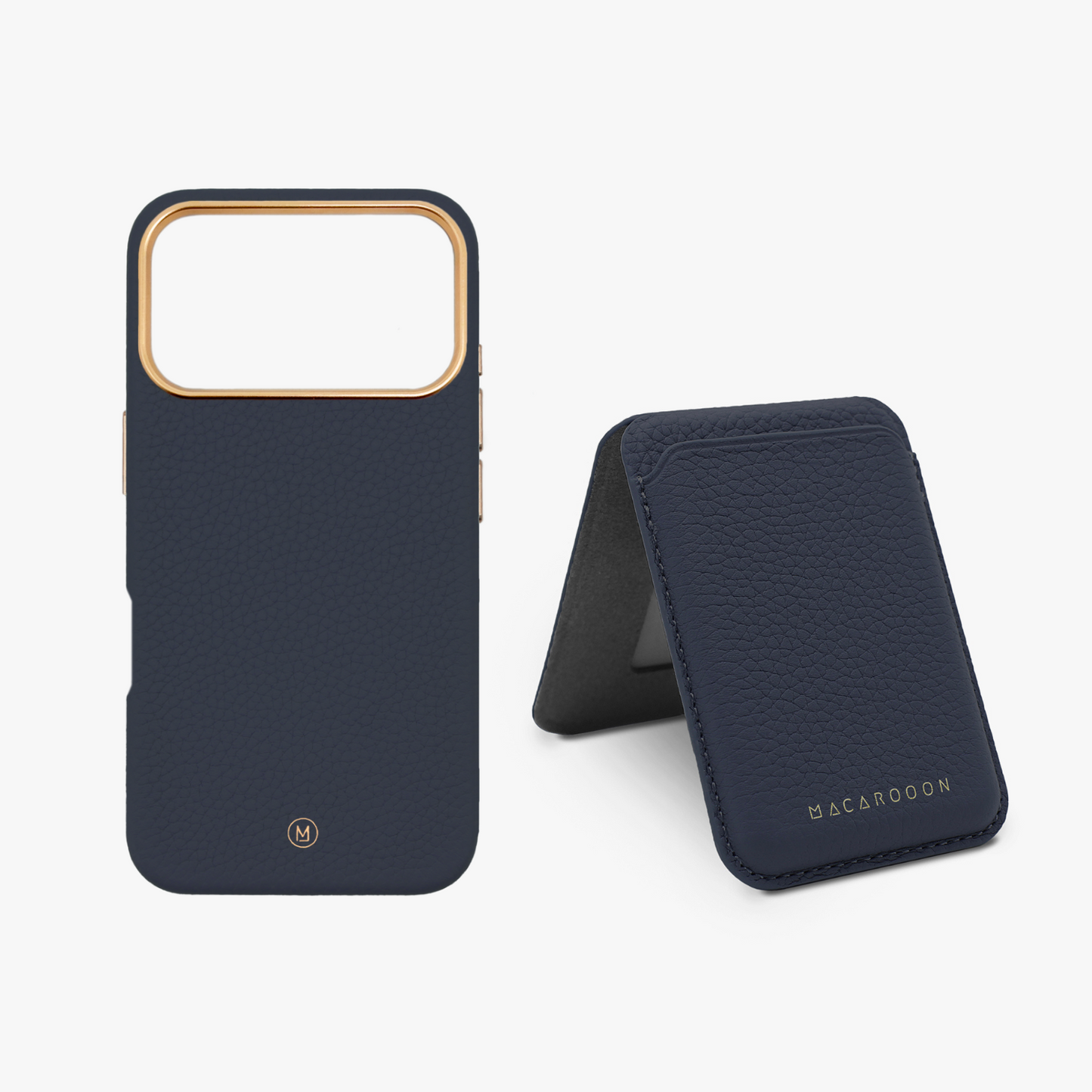 iPhone 17 Pro Leather MagSafe Case + Leather MagSafe Wallet with Stand