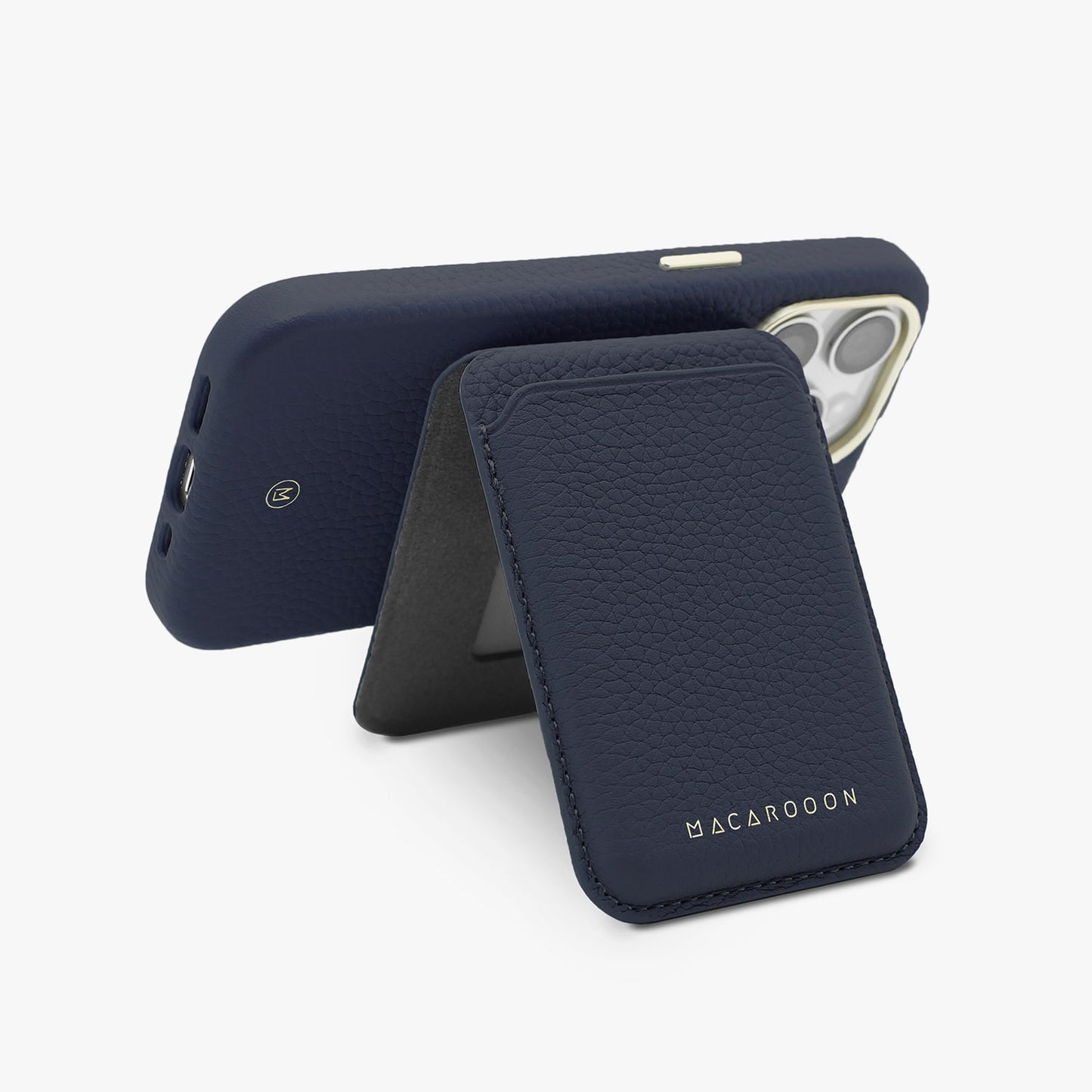 iPhone 17 Pro Leather MagSafe Case + Leather MagSafe Wallet with Stand