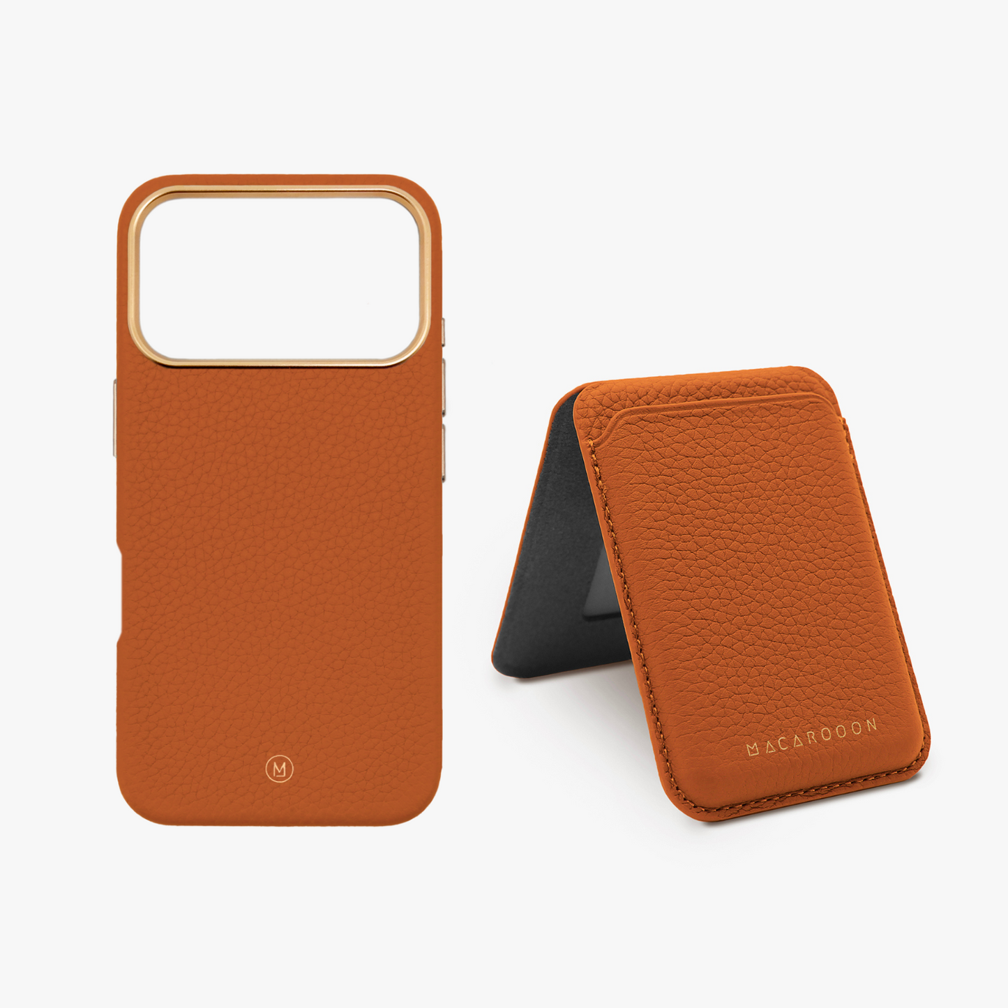 iPhone 17 Pro Leather MagSafe Case + Leather MagSafe Wallet with Stand