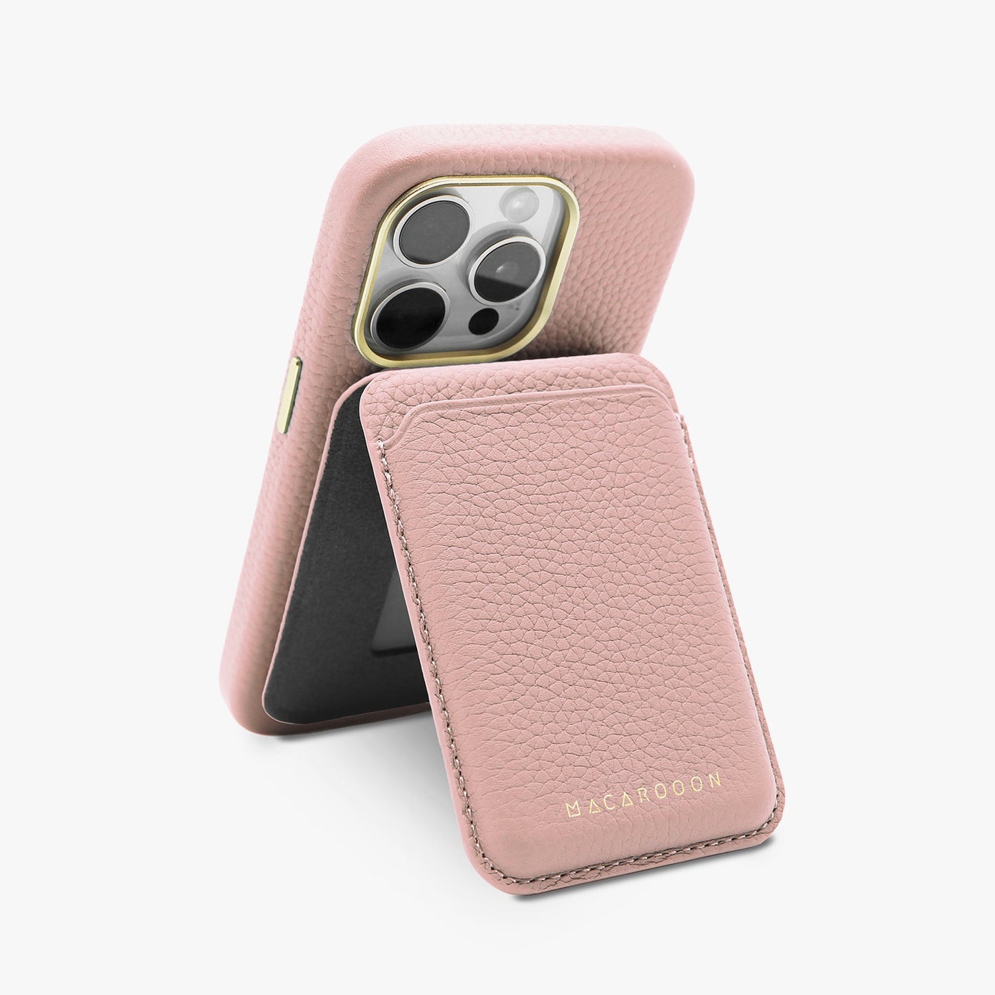 iPhone 17 Pro Leather MagSafe Case + Leather MagSafe Wallet with Stand