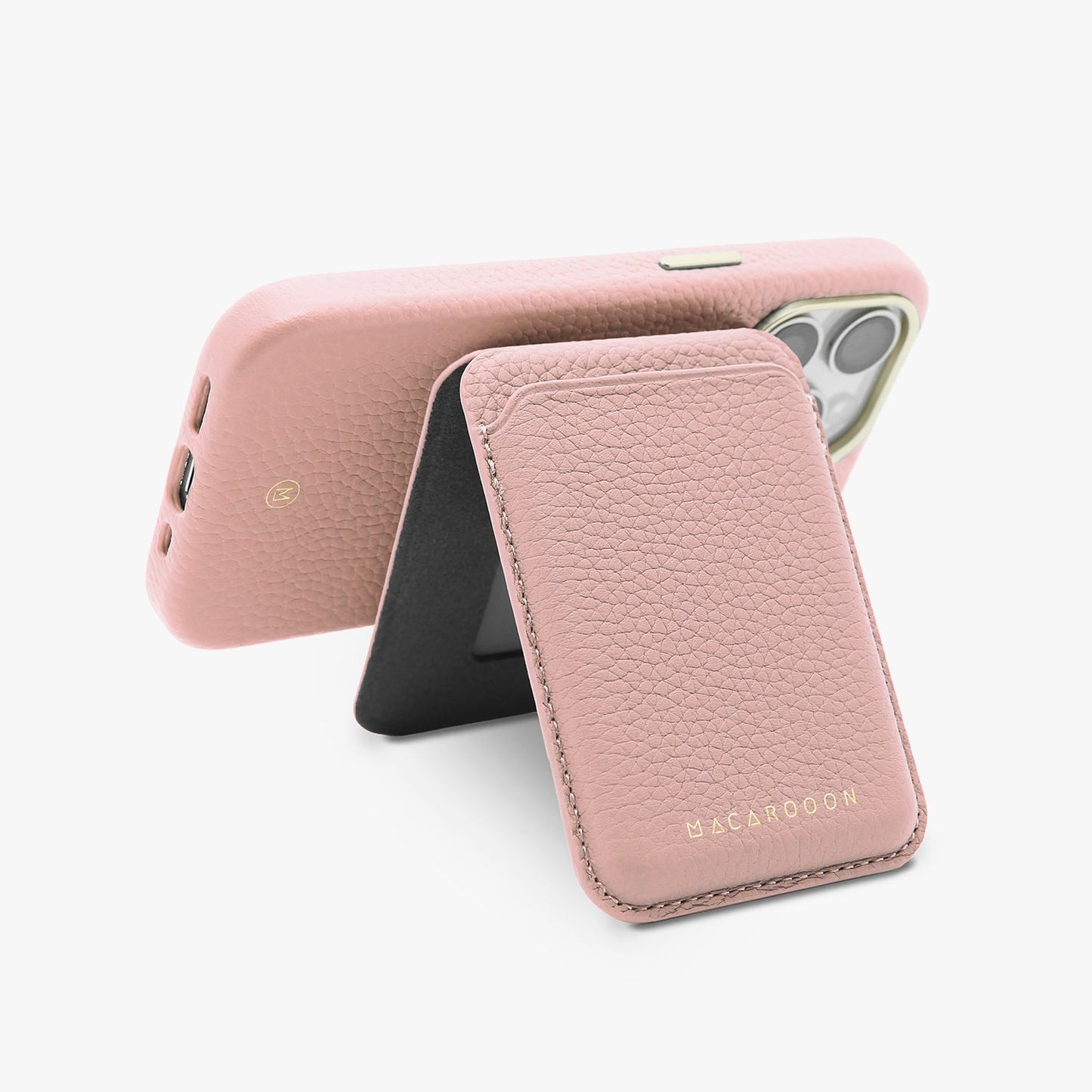 iPhone 17 Pro Leather MagSafe Case + Leather MagSafe Wallet with Stand