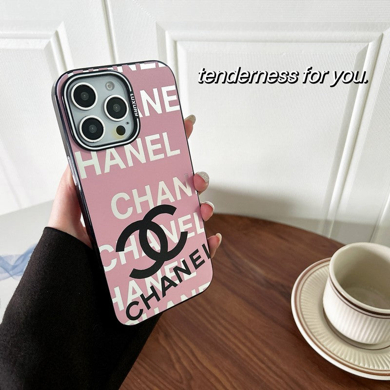 CC Pink & Black iPhone Case