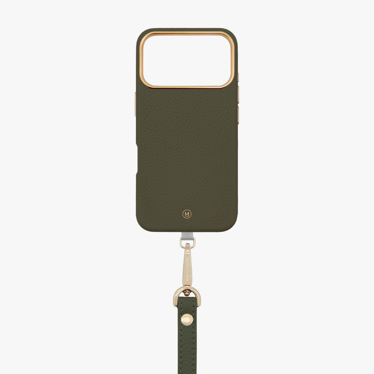 iPhone 17 Pro Leather MagSafe Case with Wrist Leather Strap