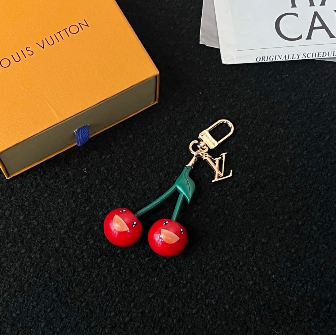 🌟 L$V Cherry Keychain: Cute + Luxury, All in One 🍒✨